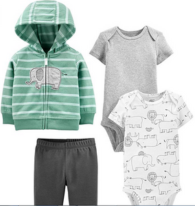 Simple Joys by Carter's Baby 4-Piece Jacket, Bodysuit, and Pant Set