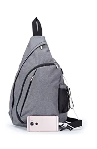 Sling Bag - Small Laptop Travel Backpack external USB